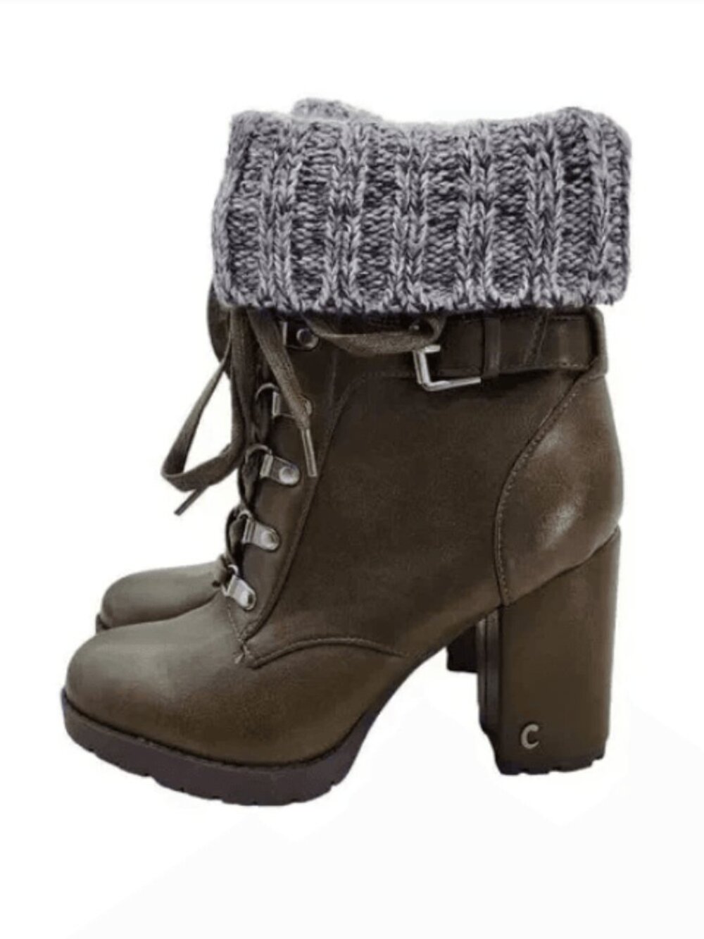 Circus by Sam Edelman Calgary Moto Boots Women's Biker Boots Moss Green 6.5